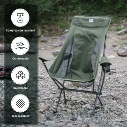 Krzesło kempingowe NATUREHIKE Ultralight: przenośne i wygodne